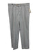 Zanella Size 32 Blue & White Cotton Blend Seersucker Cuffed Dress Men's Pants Blue & White / 32