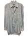 Turnbull & Asser Size est 16 White & Blue Cotton Grid Men's Long Sleeve Shirt White & Blue / est 16