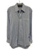 Turnbull & Asser Size Est M Blue & White Cotton Striped Men's Long Sleeve Shirt Blue & White / Est M