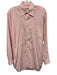 Turnbull & Asser Size est 16 Pink & White Cotton Grid Men's Long Sleeve Shirt Pink & White / est 16