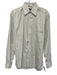 Canali Size 15.5 Green Cotton Plaid Front Pocket Men's Long Sleeve Shirt Green / 15.5