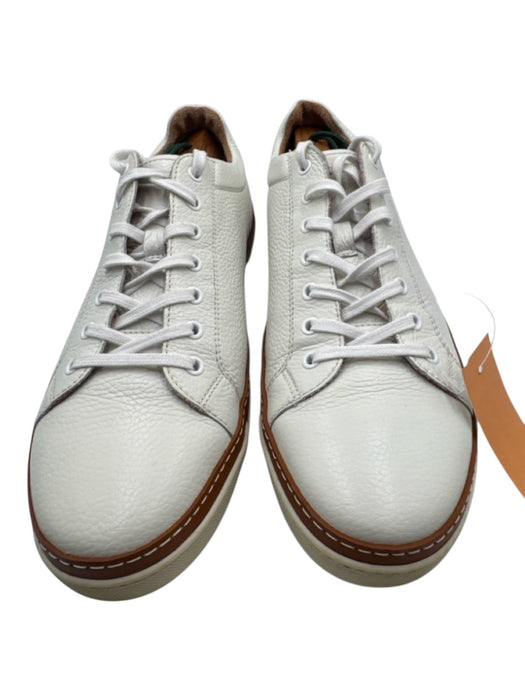 Allen Edmonds Shoe Size 13 White Leather Solid Sneaker Men's Shoes White / 13