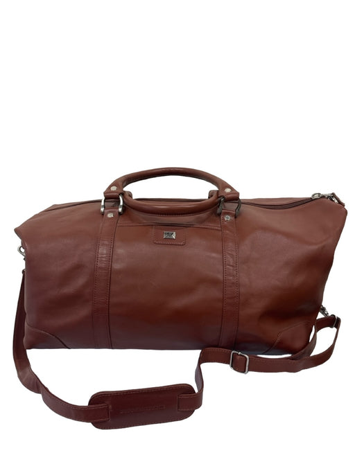 Cutter & Buck Brown Leather Solid Duffle Men's Luggage
