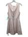 Ted Baker Size 2 Light Pink Polyester Sleeveless Embroidered Detail Dress Light Pink / 2