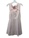 Ted Baker Size 2 Light Pink Polyester Sleeveless Embroidered Detail Dress Light Pink / 2