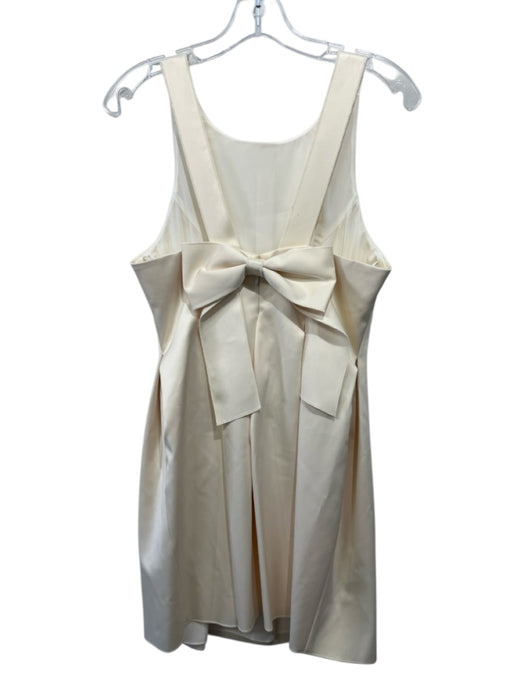 Cynthia Rowley Size 6 Butter Yellow Polyester Sleeveless Darted Bow Back Dress Butter Yellow / 6