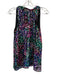 Kate Spade Size S/8 Black, Pink & Multi Polyester Sleeveless Spotted Skirt Set Black, Pink & Multi / S/8