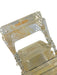 Cult Gaia Yellow & Clear Acrylic Half circle Magnetic Snap Basket Bag Handle Bag Yellow & Clear