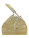 Cult Gaia Yellow & Clear Acrylic Half circle Magnetic Snap Basket Bag Handle Bag Yellow & Clear