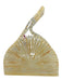 Cult Gaia Yellow & Clear Acrylic Half circle Magnetic Snap Basket Bag Handle Bag Yellow & Clear
