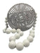 Cult Gaia White Wood Flap Closure Beaded Shoulder Bag Bag White / S