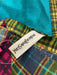 Yves Saint Laurent Blue, Purple, Multi Silk All Over Print Flannel scarf Blue, Purple, Multi