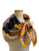 Tory Burch White, Yellow, Multi Silk All Over Print scarf White, Yellow, Multi / One Size