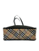 Burberry Blue Label Black & Multi Nylon Zip Close Magnetic Close Novacheck Bag Black & Multi / S/M