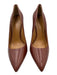 Tory Burch Shoe Size 8.5 Brown Leather Pointed Toe Block Heel Pointed Toe Pumps Brown / 8.5