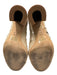 Tory Burch Shoe Size 8 Beige & Brown Leather Woven Chunky Heel Sandals Beige & Brown / 8