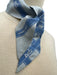 Hermes Blue Silk Neck Tie Thin scarf Blue / S