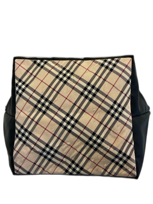 Burberry Blue Label Black & Multi Nylon Novacheck Shoulder Bag Neverfull Bag Black & Multi / M/L