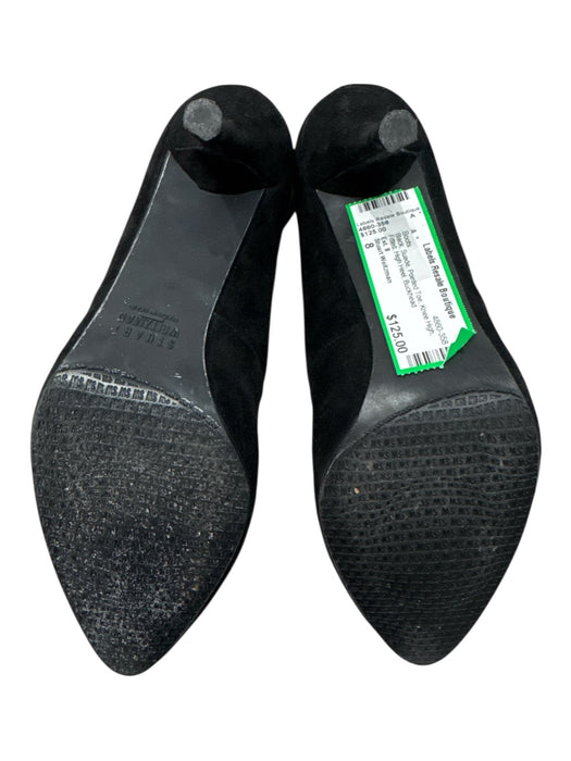 Stuart Weitzman Shoe Size 8 Black Suede Pointed Toe Knee High Fitted Boots Black / 8