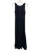 Diane Von Furstenberg Size 6 Black Rayon Blend V Neck Lace Overlay Gown Black / 6