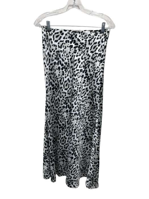 Tyler Boe Size 2/4 Cream & Black Polyester Zip & Hook Closure Satin Skirt Set Cream & Black / 2/4