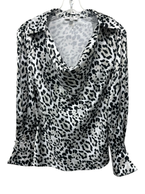 Tyler Boe Size 2/4 Cream & Black Polyester Zip & Hook Closure Satin Skirt Set Cream & Black / 2/4