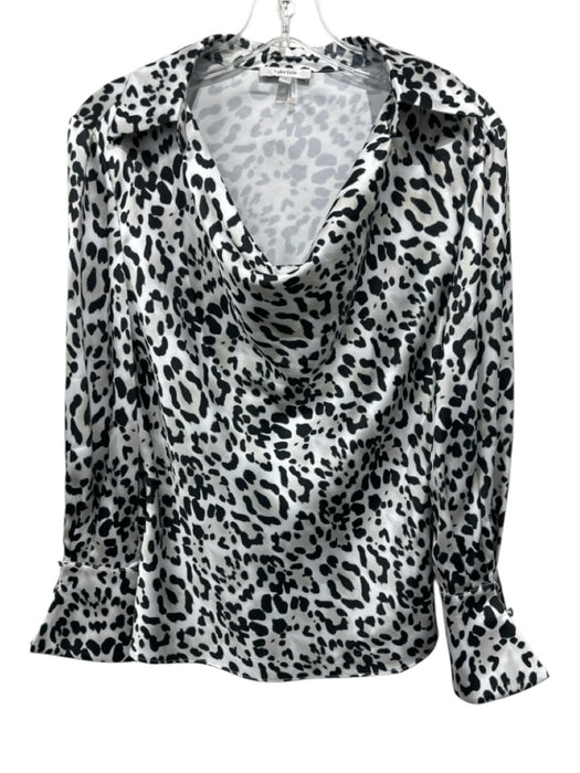 Tyler Boe Size 2/4 Cream & Black Polyester Zip & Hook Closure Satin Skirt Set Cream & Black / 2/4