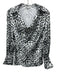 Tyler Boe Size 2/4 Cream & Black Polyester Zip & Hook Closure Satin Skirt Set Cream & Black / 2/4