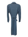 Jude Connally Size XS Blue & White Nylon Blend Printed Button Front Dress Blue & White / XS
