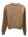 27 Miles Size M Brown Cotton Blend Button Front Contrast Stitch Knit Cardigan Brown / M