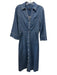 Veronica Beard Size 4 Blue Wash Cotton Button Front 3/4 Sleeve Denim Dress Blue Wash / 4