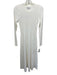 Veronica Beard Size S White Viscose & Polyester Ribbed Knit Perforated Dress White / S