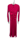 ME+EM Size 4 Hot pink Ruched Front Zip Textured Dress Hot pink / 4