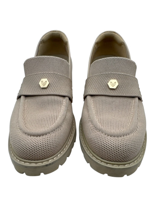 Vivaia Shoe Size 37.5 Tan Textile Loafer Round Toe Shoes Tan / 37.5