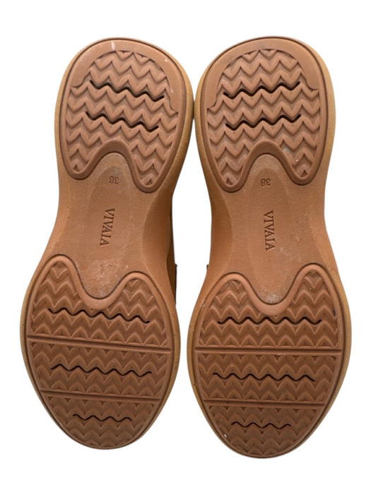 Vivaia Shoe Size 38 Brown Textile Loafer Round Toe Shoes Brown / 38
