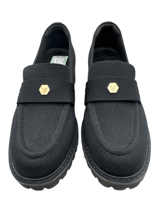 Vivaia Shoe Size 38 Black Textile Loafer Round Toe Shoes Black / 38