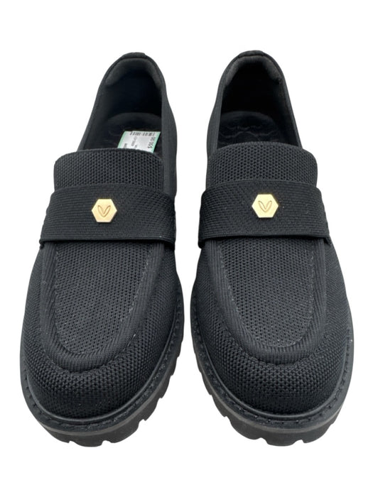 Vivaia Shoe Size 38 Black Textile Loafer Round Toe Shoes Black / 38