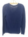 J. McLaughlin Size S Navy Blue Cotton & Polyester V Neck Sweater Navy Blue / S