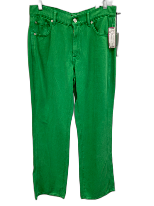 For All Mankind Size 27 Green Denim High rise Pockets Jeans Green / 27