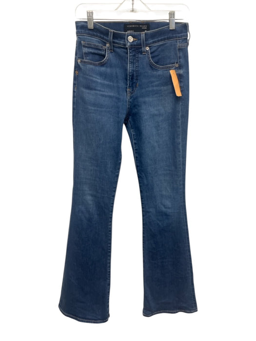 Veronica Beard Jeans Size 27 Blue Cotton & Elastomultiester Skinny Flare Jeans Blue / 27