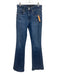 Veronica Beard Jeans Size 27 Blue Cotton & Elastomultiester Skinny Flare Jeans Blue / 27