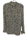 Equipment Femme Size S White & Black Silk Stars Long Sleeve Button Down Top White & Black / S