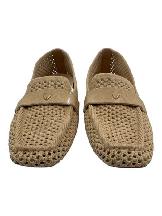 Vivaia Shoe Size 37 Tan Synthetic Open Knit Square Toe Loafers Tan / 37