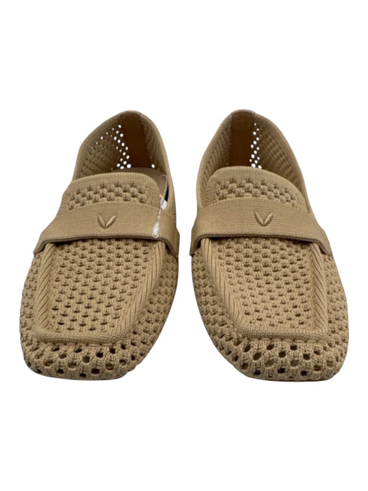Vivaia Shoe Size 37 Tan Synthetic Open Knit Square Toe Loafers Tan / 37