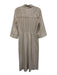 Veronica Beard Size 4 Brown & White Cotton Striped Zip & Button Maxi Dress Brown & White / 4