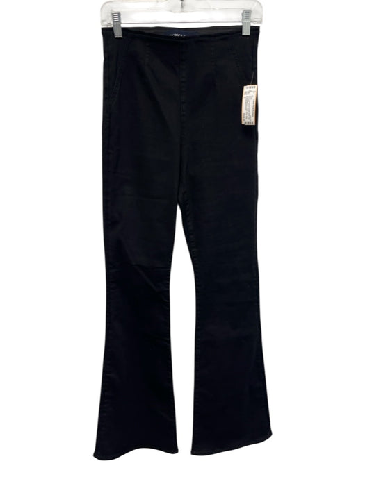 Veronica Beard Jeans Size S Black Cotton Blend Elastic Waist High Rise Jeans Black / S