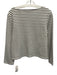 Veronica Beard Size S White & Black Poly Blend Striped Boat Neck Long Sleeve Top White & Black / S