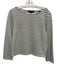 Veronica Beard Size S White & Black Poly Blend Striped Boat Neck Long Sleeve Top White & Black / S