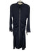 Veronica Beard Size 4 Navy & white Silk Blend Button Front Printed Dress Navy & white / 4