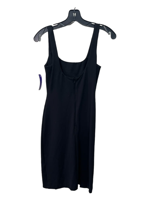 NBD Size Small Black Rayon Blend Sleeveless Body Con Midi Dress Black / Small